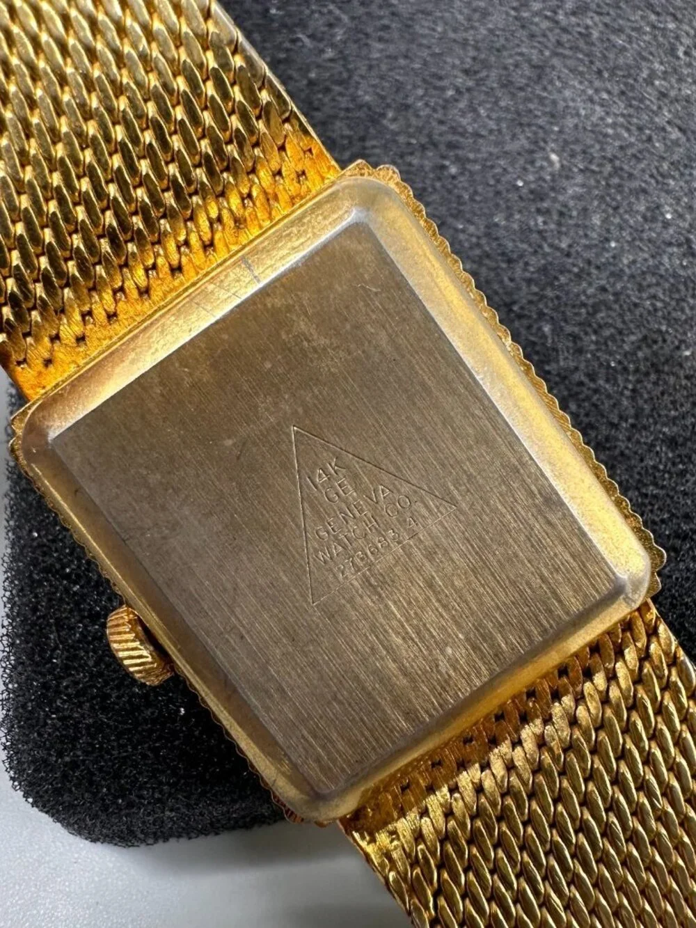 Vintage Geneva Watch Men Manual Wind 24MM Rec 14K GE Electroplated 8.5